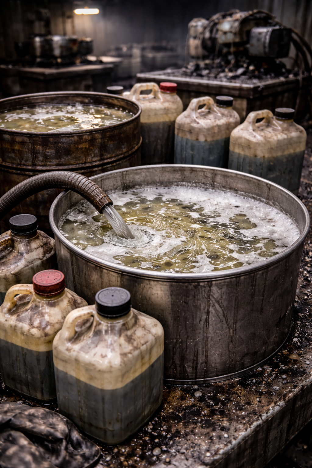 Нехлорированные эмульсии в промышленных смазочных и гидравлических системах