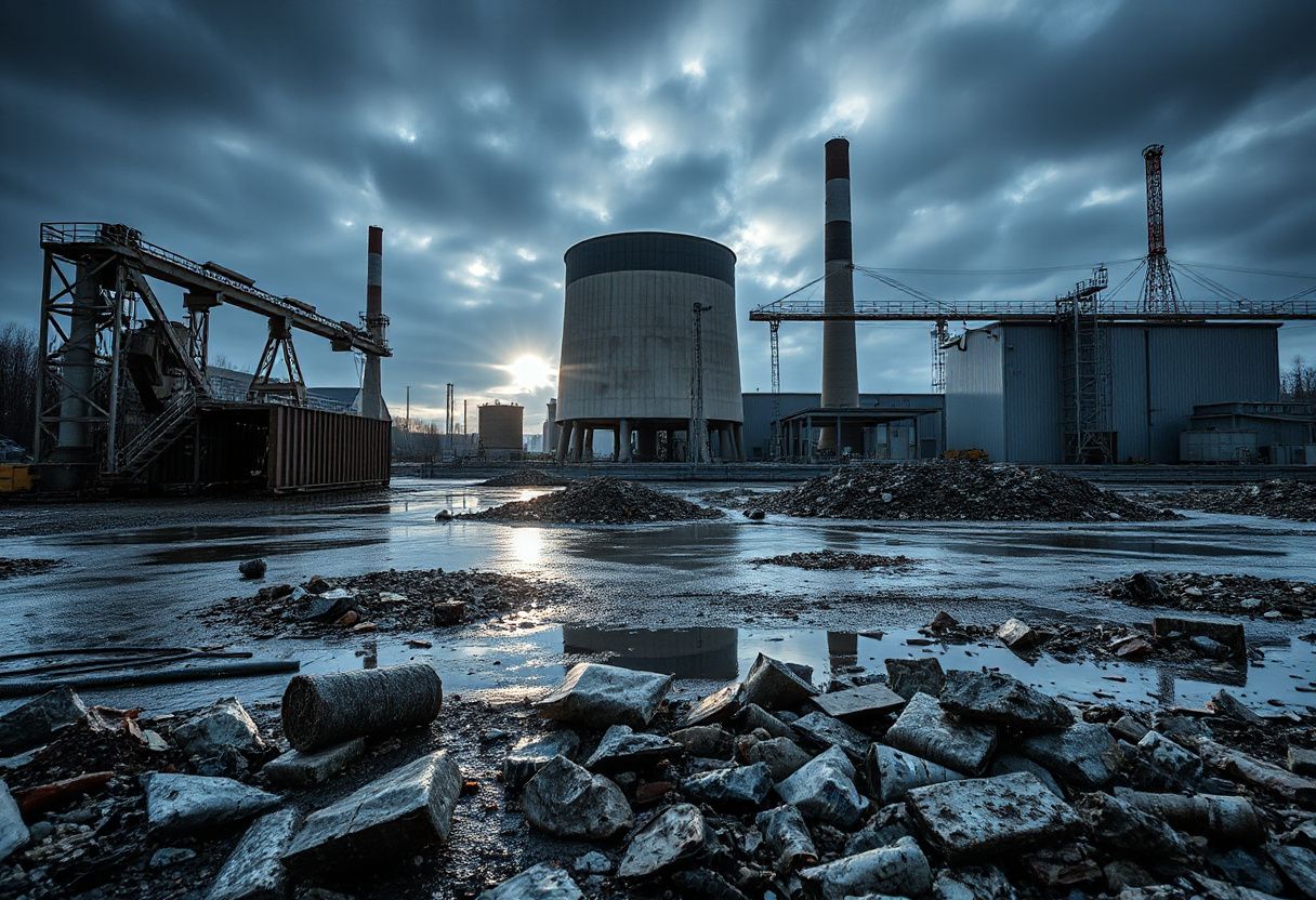 Effective methods for decontaminating radioactive industrial waste