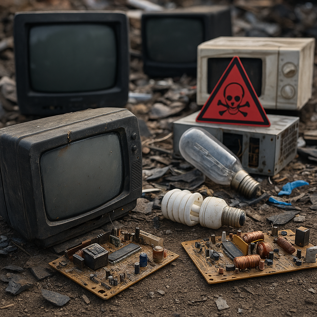 Електронні відходи з небезпечними компонентами: як запобігти екологічним ризикам