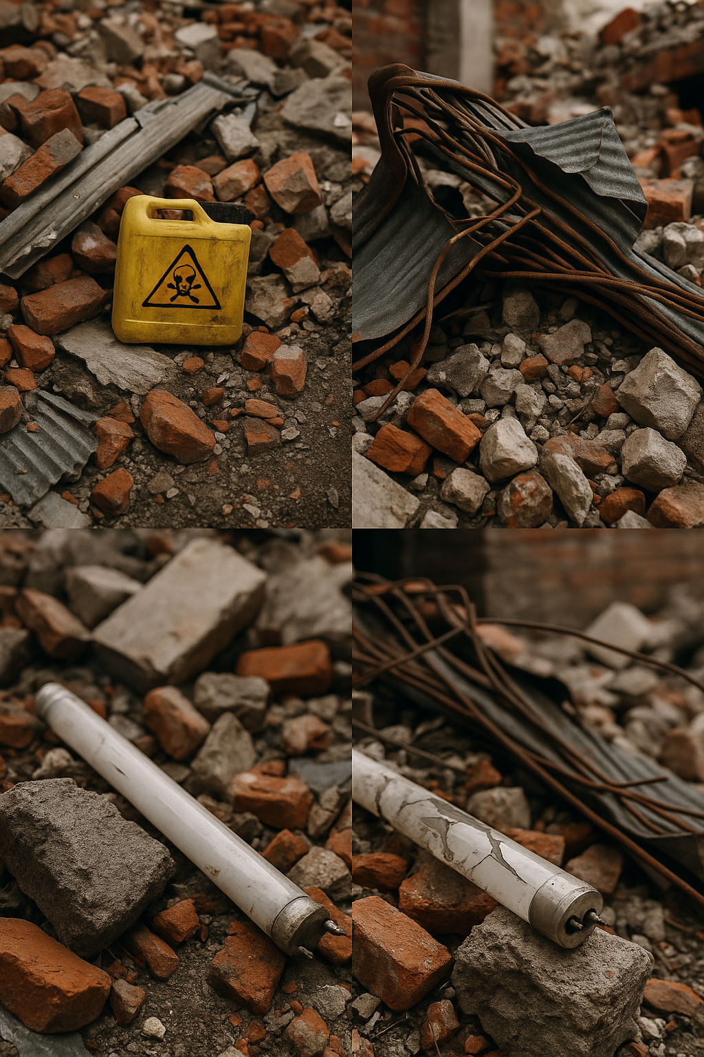 Змішані відходи руйнувань: як безпечно управляти небезпечними компонентами