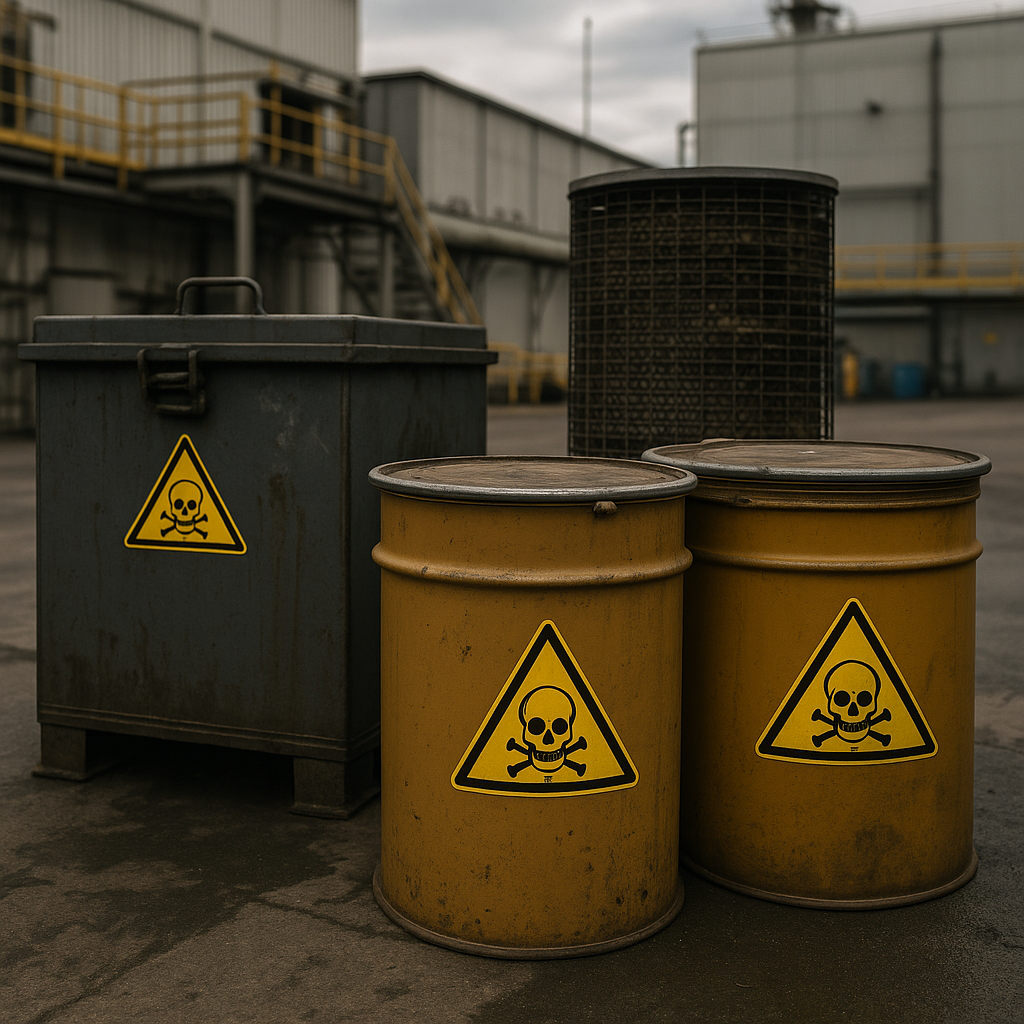 Отработанные катализаторы с опасными примесями