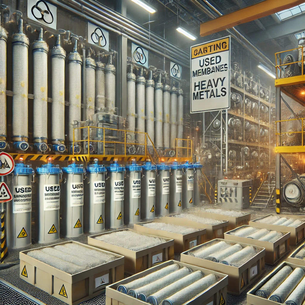 Waste from Membrane Systems Containing Heavy Metals: Risks and Safe Handling
