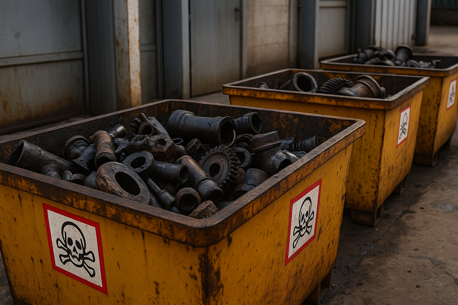 Металлические отходы с опасными примесями