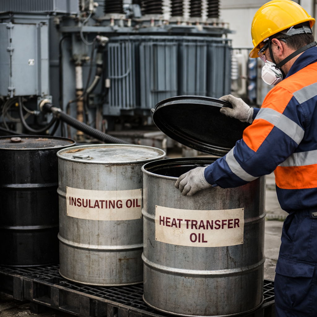 Екологічний контроль поводження з ізоляційними та теплоносійними мастильними матеріалами у промисловості