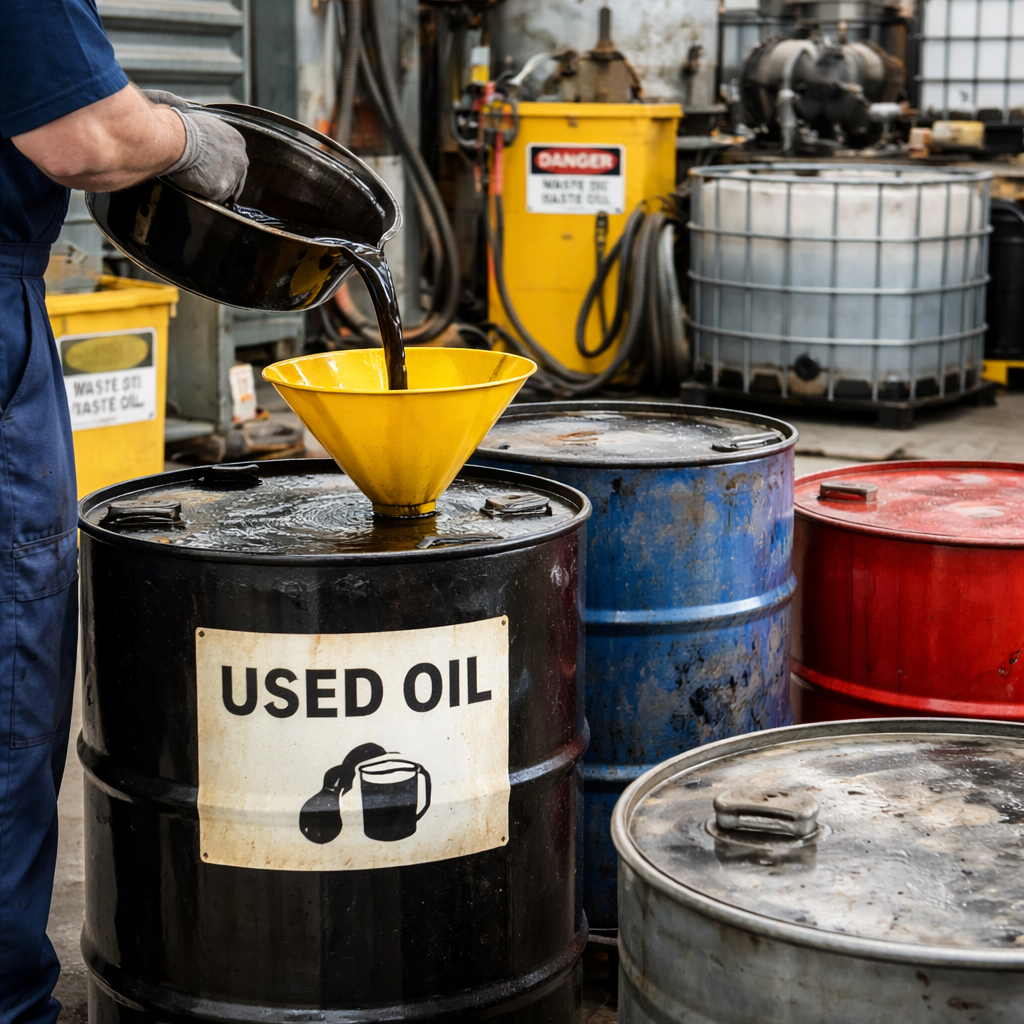 Екологічний контроль та безпечне поводження з відпрацьованими моторними оливами на підприємствах