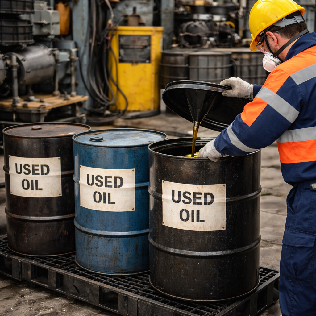 Контроль та екологічне управління відпрацьованими мастильними матеріалами у промисловості