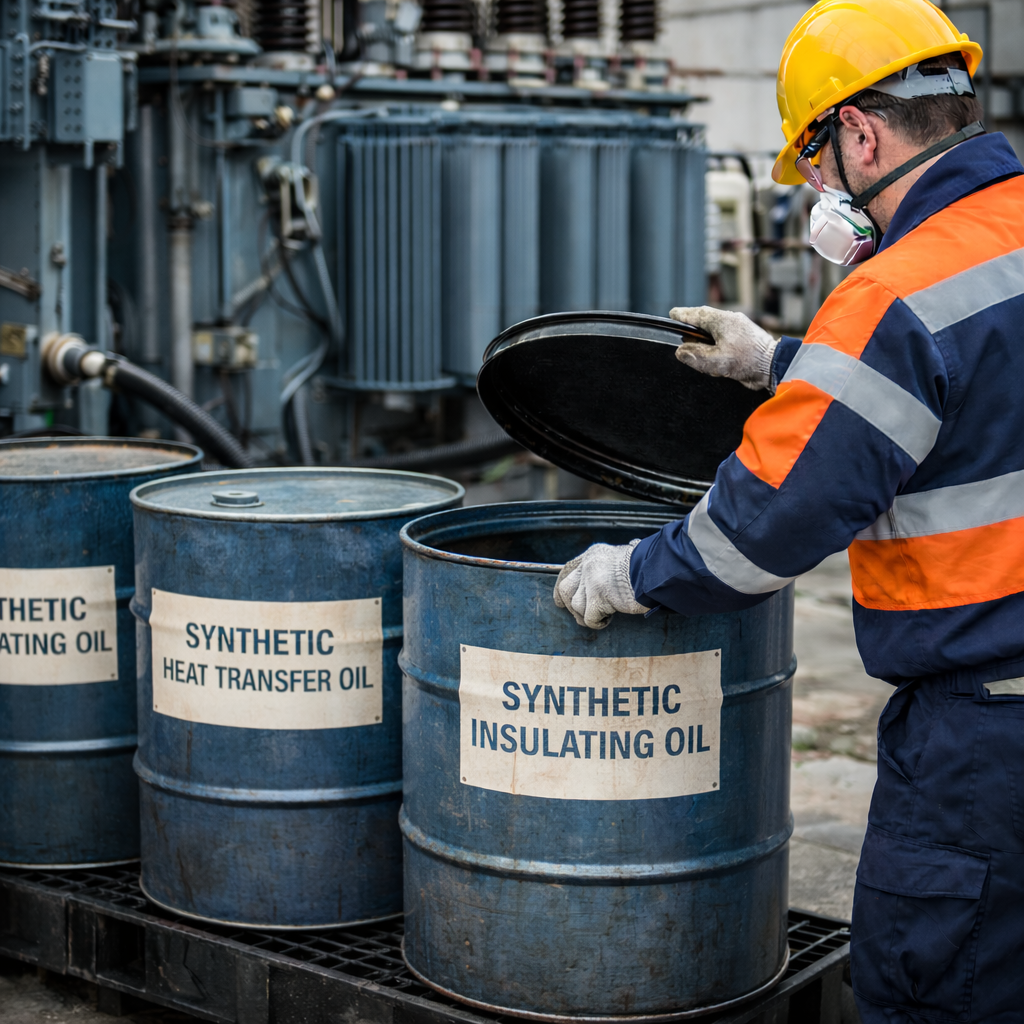 Екологічний контроль поводження із синтетичними ізоляційними та теплоносійними оливами