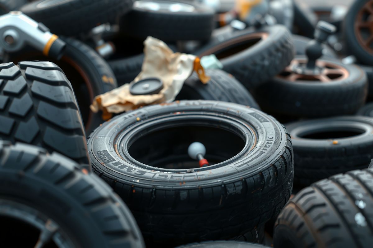 Management and recycling of waste automotive tires in industry